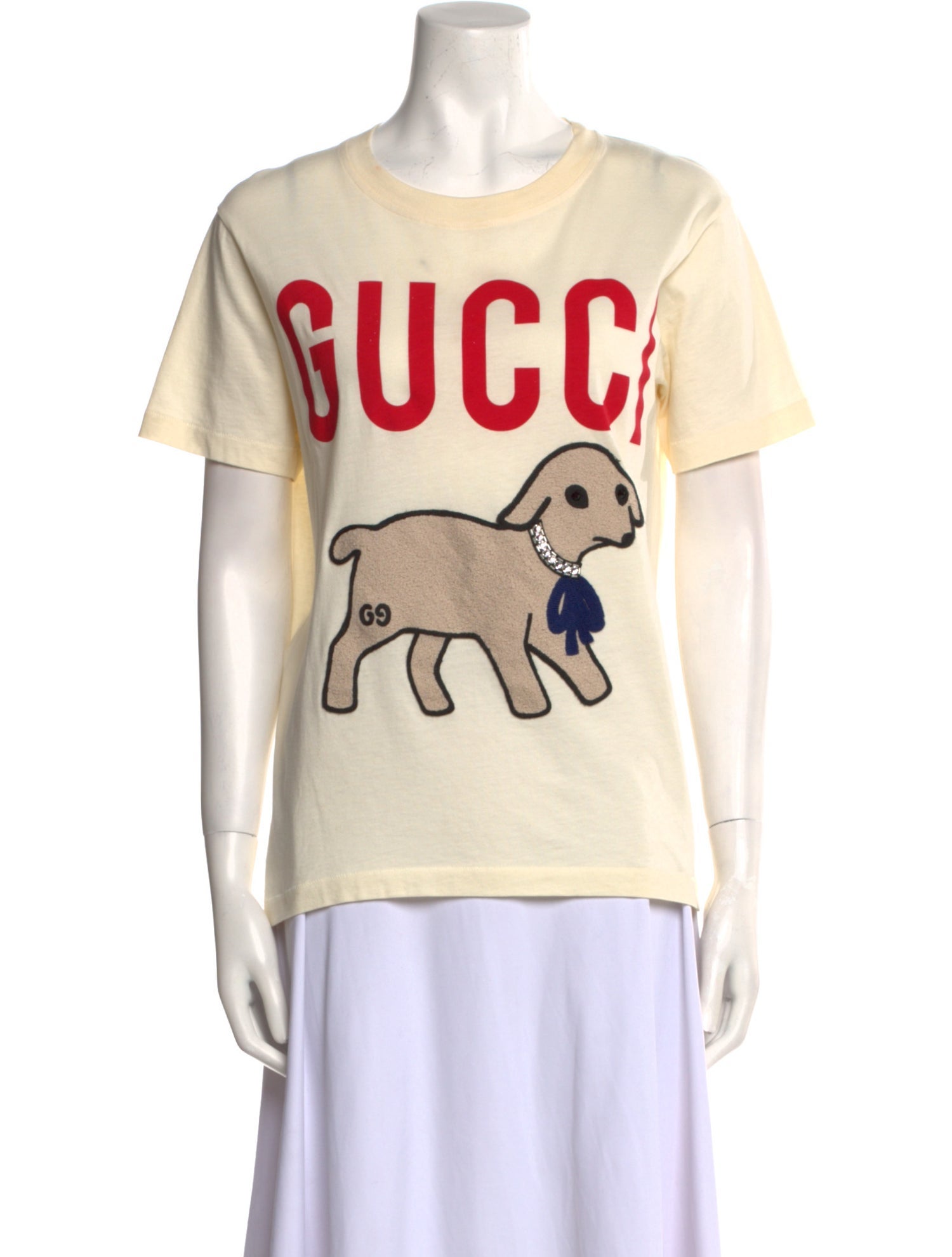 Gucci Graphic Print Crew Neck T-Shirt